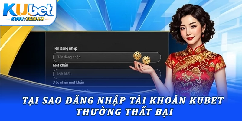 Tại sao đăng nhập tài khoản Kubet thường thất bại